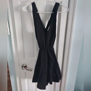 Lulus Black Going Steady Skater Dress Small